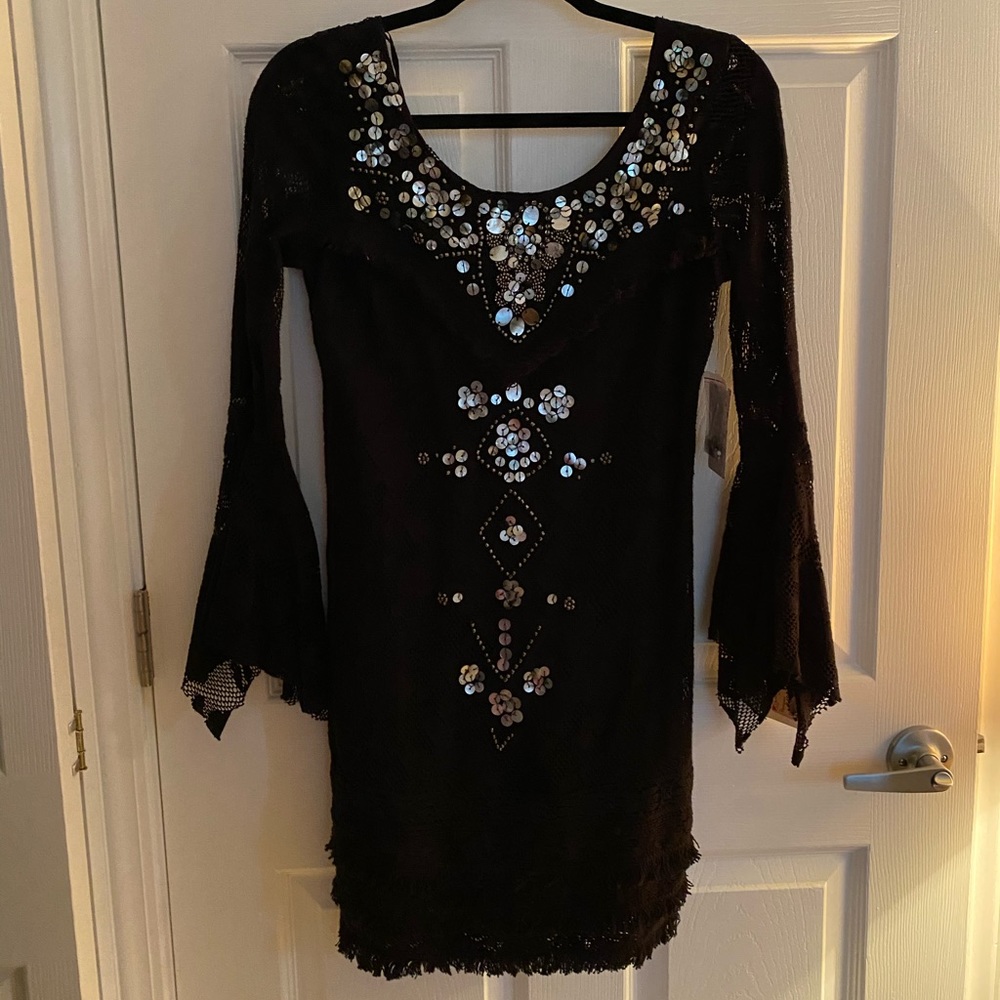 Free People black lace dress